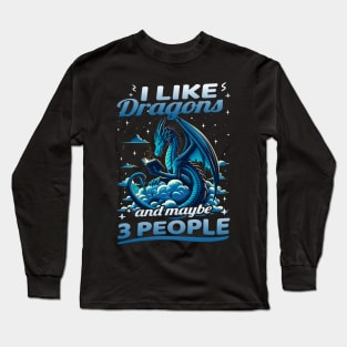 Celestial Roar Dragon UFO Tees for Galactic Fashion Explorers Long Sleeve T-Shirt